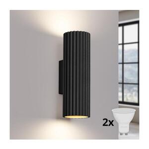 Imagine BRILAGI - Aplică LED de perete CRESTO, 2x GU10/10W/230V, 20 cm, negru