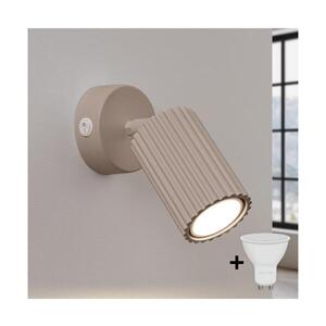 Imagine BRILAGI - Aplica LED de perete CRESTO, 1xGU10/10W/230V, taupe