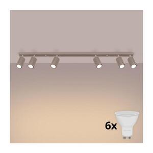 Imagine BRILAGI - Plafonieră cu 6 spoturi LED CRESTO, GU10, 10W, 230V, taupe