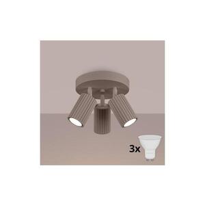 Imagine Spot LED BRILAGI CRESTO, 3x GU10, 10W, 230V, taupe