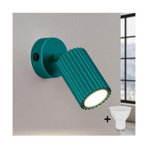 Imagine BRILAGI - Aplică spot LED CRESTO 1xGU10/10W/230V turcoaz