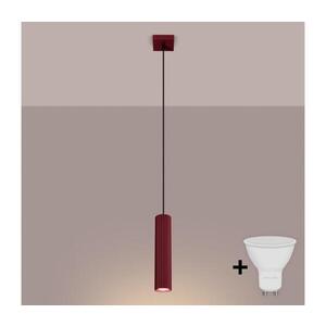 Imagine BRILAGI - Lustră LED pe cablu CRESTO 1xGU10/10W/230V burgundiu