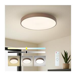 Imagine BRILAGI Plafonieră LED POOL, dimmabilă, 60W, 230V, 3000–6000K, Ø50 cm, maro + telecomandă