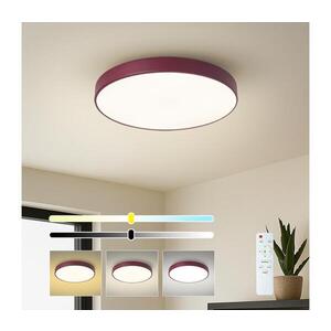 Imagine BRILAGI-LED Plafonieră LED POOL, dimmabilă, 48W/230V, 3000-6000K, 40 cm, burgund + telecomandă