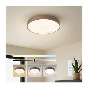 Imagine BRILAGI - Plafonieră LED dimabilă POOL LED/36W/230V 3000-6000K 30 cm maro + telecomandă