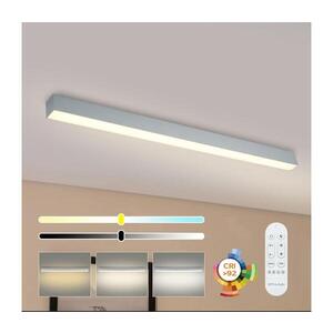 Imagine BRILAGI - Plafonieră LED reglabilă SLEEKLINE LED/40W/230V Wi-Fi Tuya argintiu+telecomandă