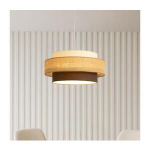 Imagine BRILAGI - Pendul pe cablu RESNA, 1xE27/60W/230V, Ø 40 cm, bej/negru