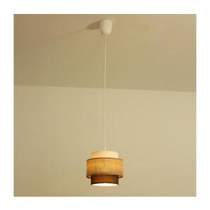 Imagine BRILAGI - Lustră suspendată RESNA pe cablu, 1xE27/60W/230V, Ø 20 cm, bej/negru