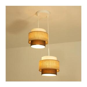 Imagine BRILAGI - Lustră suspendată pe cablu RESNA, 2xE27/60W/230V, Ø 30 cm, bej/negru