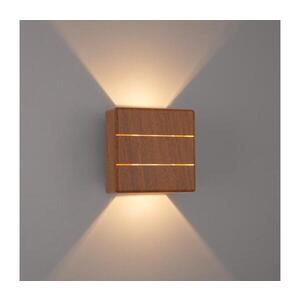 Imagine BRILAGI -LED Aplica de exterior DOUBLERAY LINE LED/6W/230V finisaj lemn IP54