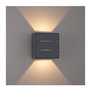 Imagine BRILAGI - Aplica LED de exterior DOUBLERAY LINE, 6W, 230V, antracit, IP54