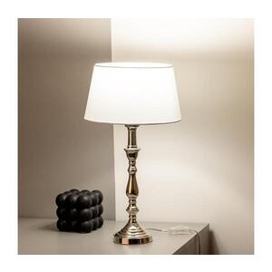 Imagine BRILAGI - Lampă de masă CERIA 1xE27/60W/230V Ø 25 cm crom lucios/alb