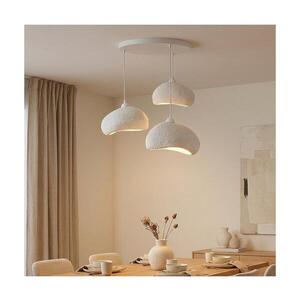 Imagine BRILAGI - Lustră suspendată WABI SABI pe cablu, 3×E27 (max. 40W), 230V, Ø 60 cm, alb