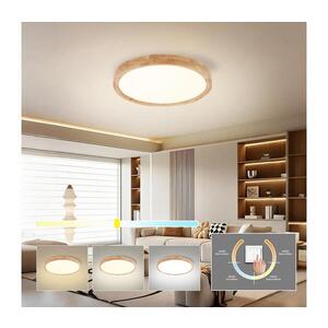 Imagine BRILAGI - Plafonieră WOODROUND LED, 30W, 230V, 3000/4000/6000K, Ø 40 cm
