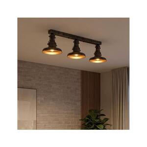 Imagine BRILAGI - Plafonieră PYRONIC 3xE27/40W/230V bronz/patină
