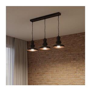 Imagine BRILAGI - Lustru suspendat pe lanț PYRONIC, 3xE27/40W/230V, bronz/patină