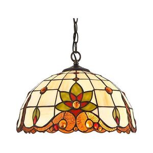 Imagine Lustră pe lanț TIFFANY 2xE27/60W/230V Prezent 220