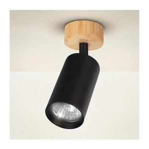 Imagine BRILAGI - Spot SELE 1xGU10/30W/230V, negru/decor stejar