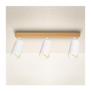 Imagine BRILAGI - Plafonieră cu spoturi SELE 3xGU10/30W/230V alb/decor stejar