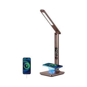 Imagine BRILAGI-LED Lampă reglabilă cu încărcare wireless REGINA LED/8, 5W/230V maro