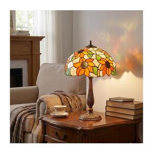 Imagine BRILAGI - Lampă de masă Tiffany din vitralii SUNFLOWER 2xE27/60W/230V