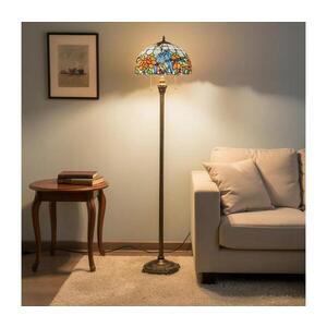 Imagine BRILAGI - Lampă de podea Tiffany JUNGLE din vitralii 2xE27/60W/230V