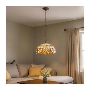 Imagine BRILAGI - Candelabru Tiffany din vitralii MIRABELLA pe lanț 1xE27/60W/230V Ø 40 cm