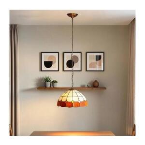 Imagine BRILAGI - Candelabru Tiffany SIENNA cu vitralii pe lanț 1xE27/60W/230V, diam. 40 cm