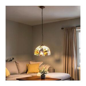 Imagine BRILAGI - Lustru Tiffany din vitralii JUNGLE, cu lanț, 1x E27/60W/230V, diametru 40 cm