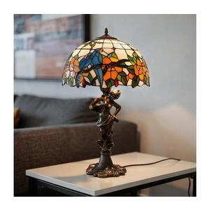 Imagine BRILAGI - Lampă de masă Tiffany cu vitralii JUNGLE, 1xE27/60W/230V