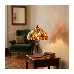 Imagine BRILAGI - Lampă de masă Tiffany din vitralii SUNFLOWER 1xE27/60W/230V