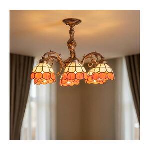 Imagine BRILAGI - Lustră aplicată Tiffany SIENNA, 6x E27/60W/230V, Ø 60 cm