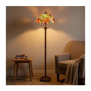 Imagine BRILAGI - Lampă de podea Tiffany cu vitralii SUNFLOWER 2xE27/60W/230V