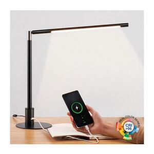 Imagine BRILAGI - Lampă de birou LED tactilă, reglabilă, cu porturi USB VARIO LED/7W/230V CRI 96