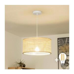 Imagine BRILAGI - Pendul LED pe cablu CERIA BOHO, 1xE27/40W/230V, Ø 25 cm, bambus