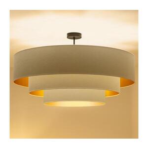 Imagine BRILAGI - Lustră aplicată LUNETA 3xE27/60W/230V Ø 80 cm crem/auriu