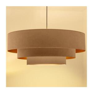 Imagine BRILAGI - Lustră suspendată pe cablu LUNETA, 3 x E27, max. 60 W, 230 V, Ø 80 cm, bej/auriu