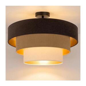 Imagine BRILAGI - LUNETA, lustră aplicată, 1xE27/60W/230V, Ø 40 cm, maro/bej/crem