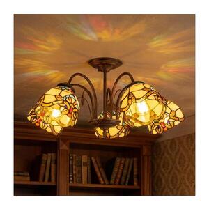 Imagine BRILAGI - Lustru aplicat MIRABELLA în stil Tiffany, 5xE27/60W/230V, Ø 60 cm