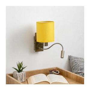 Imagine BRILAGI-LED Lampă de perete flexibilă NUBILA 1xE27/25W/230V + LED/3W, alamă/galbenă