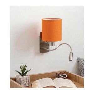 Imagine BRILAGI - Lampă LED flexibilă de perete NUBILA 1xE27/25W/230V+LED/3W, crom/portocalie