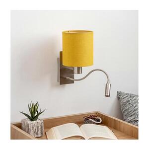 Imagine BRILAGI - NUBILA lampă LED de perete flexibilă 1xE27/25W/230V+LED/3W crom/galben