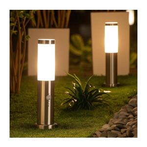 Imagine BRILAGI - Lampă de exterior cu senzor NOVA 1xE27/15W/230V 40 cm IP44 crom mat