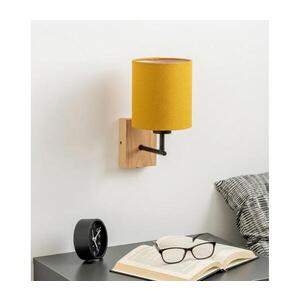 Imagine BRILAGI - Aplica de perete NUBILA WOOD 1xE27/25W/230V stejar/negru/galben