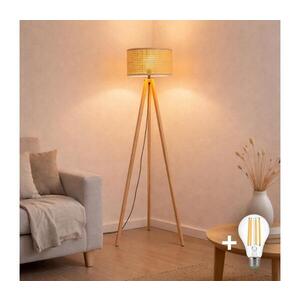 Imagine BRILAGI - Lampadar LED CERIA 1xE27/60W/230V Ø 25 cm bej