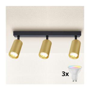 Imagine BRILAGI - Spot LED dimabil SELE GOLDEN 3xGU10/4, 8W/230V negru/auriu