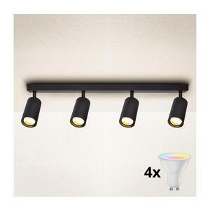 Imagine BRILAGI - Spot LED RGBW dimabil SELE 4x GU10, 4, 8W, 230V, negru