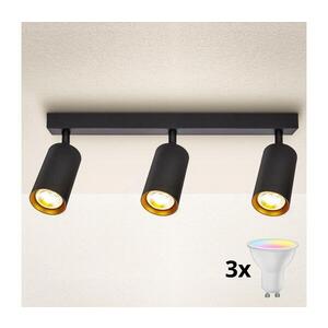 Imagine BRILAGI - Spot LED dimabil SELE 3xGU10/4, 8W/230V negru/auriu
