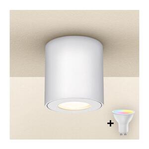 Imagine BRILAGI MIA - Corp de iluminat LED RGBW reglabil pentru baie, 1xGU10/4, 8W/230V, 84x80 mm, alb, IP54