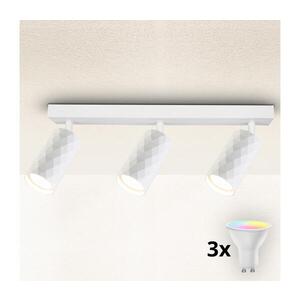 Imagine BRILAGI - Spot LED RGBW reglabil SELE DIAMANT 3xGU10/4, 8W/230V, alb